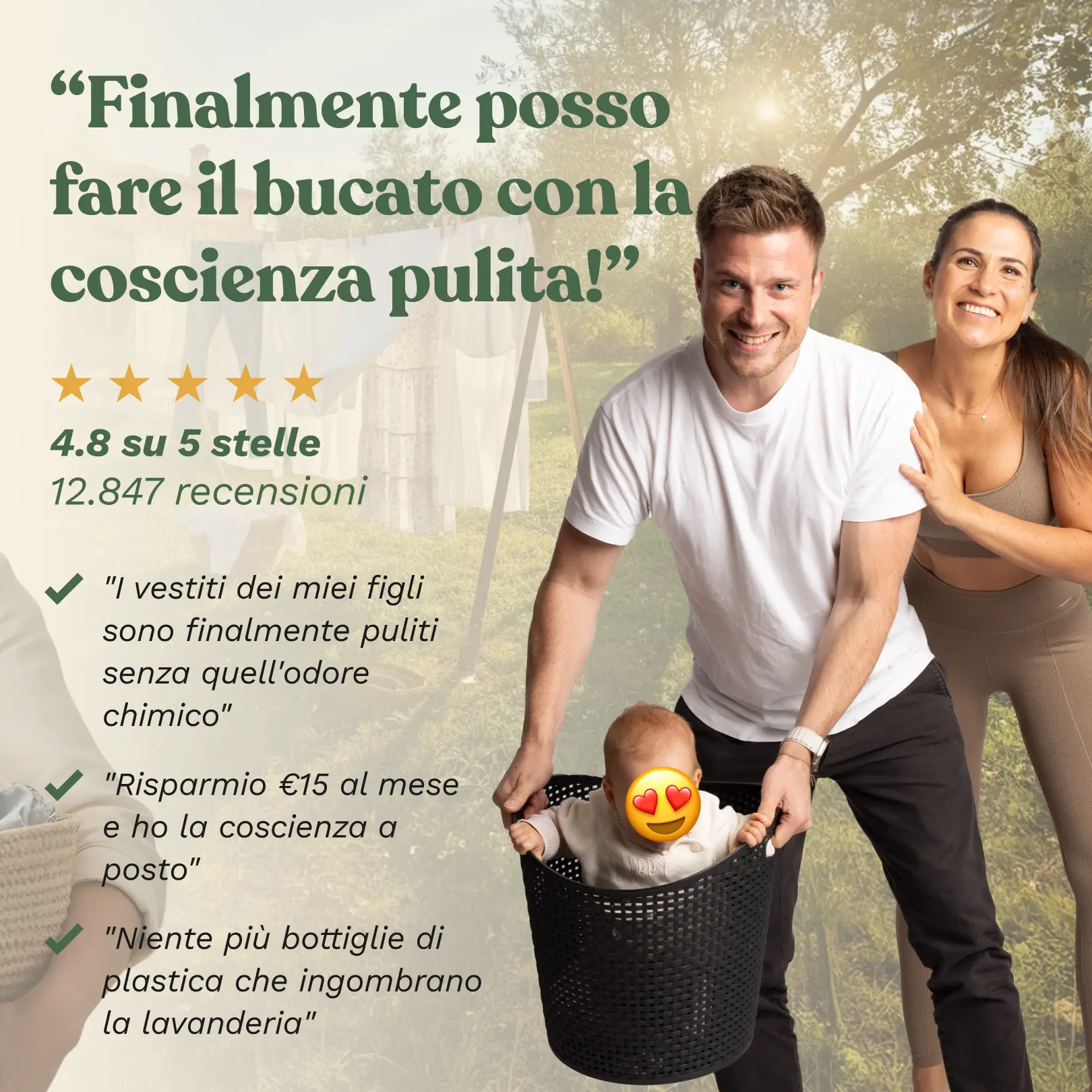 Confezione Mama Willow con fogli di detersivo