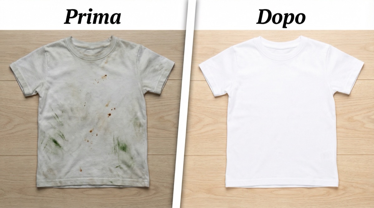 Prima e dopo: macchie rimosse dai fogli MamaWillow