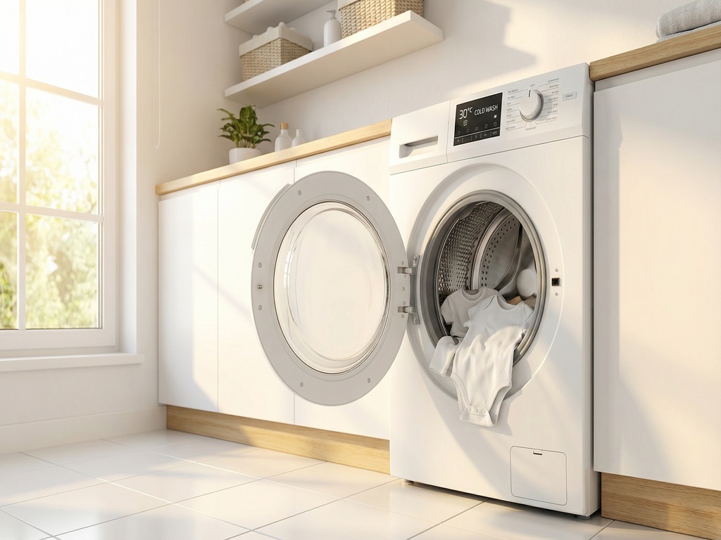 Lavatrice con display 30°C per lavaggio a freddo ecologico