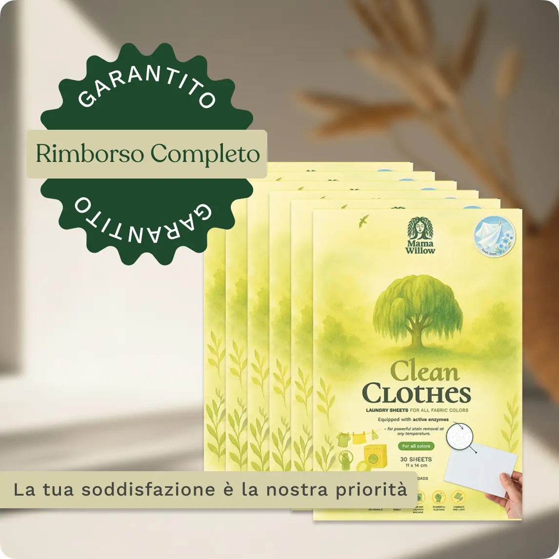 Confezione Mama Willow con fogli di detersivo