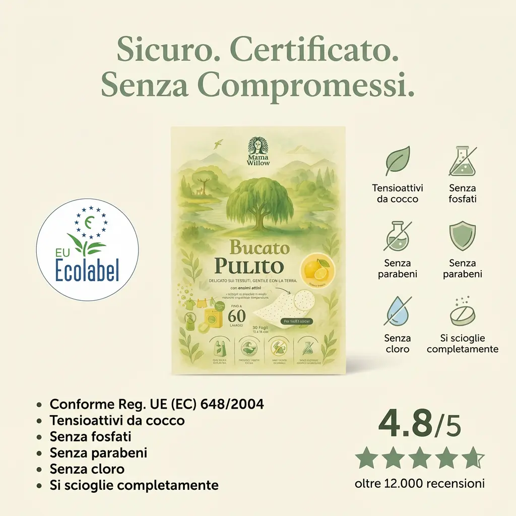 Confezione Mama Willow con fogli di detersivo