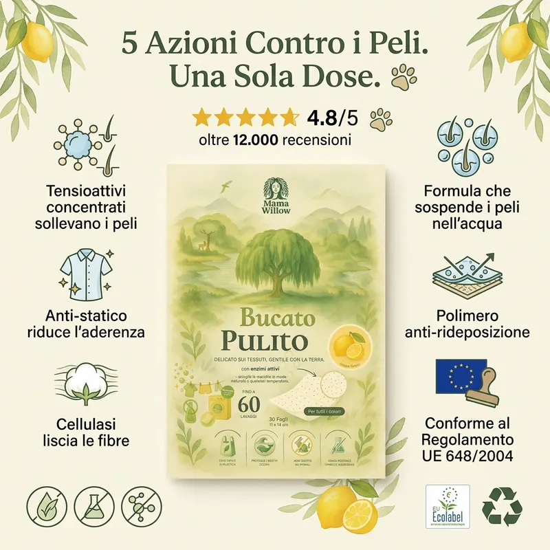 Confezione Mama Willow con fogli di detersivo
