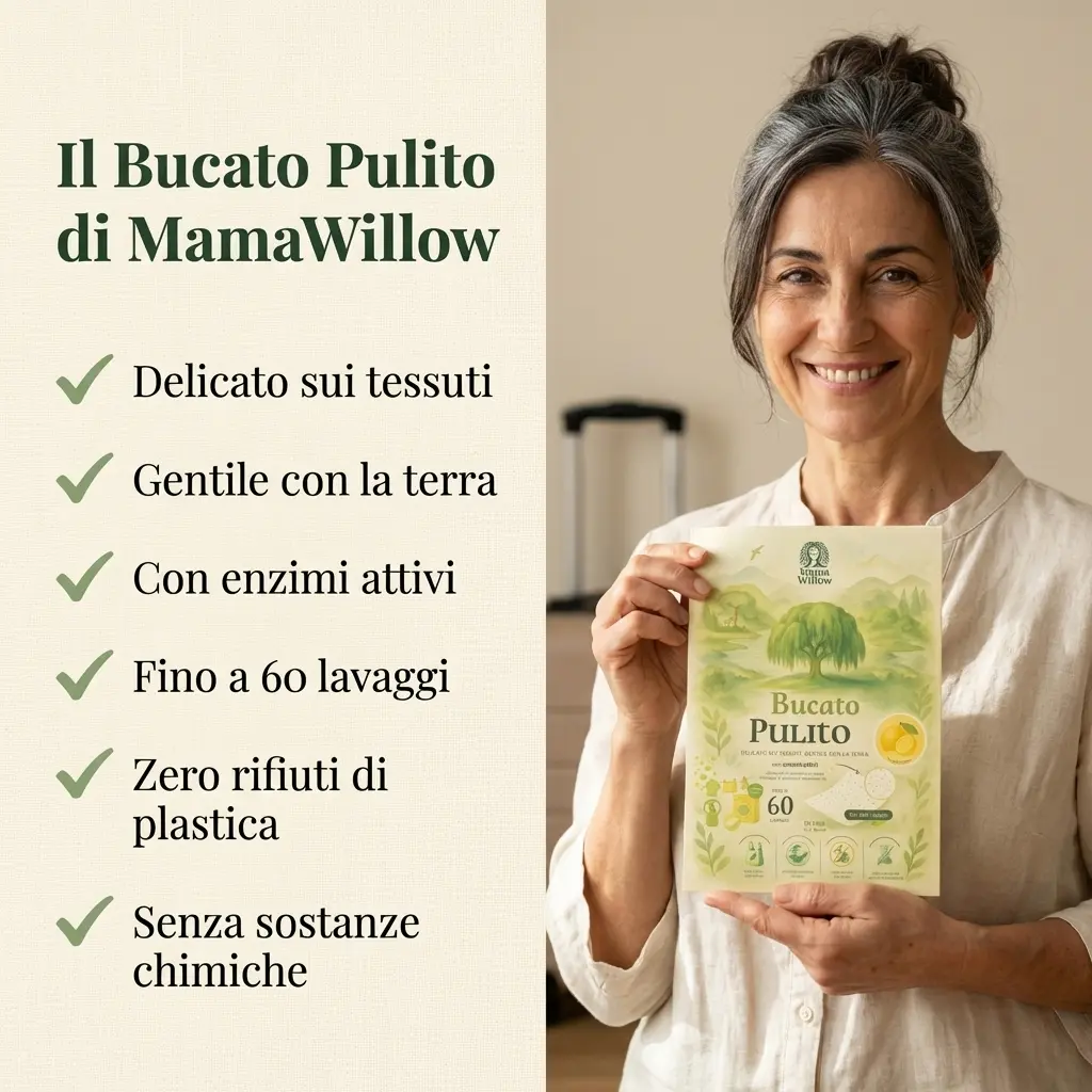 Confezione Mama Willow con fogli di detersivo