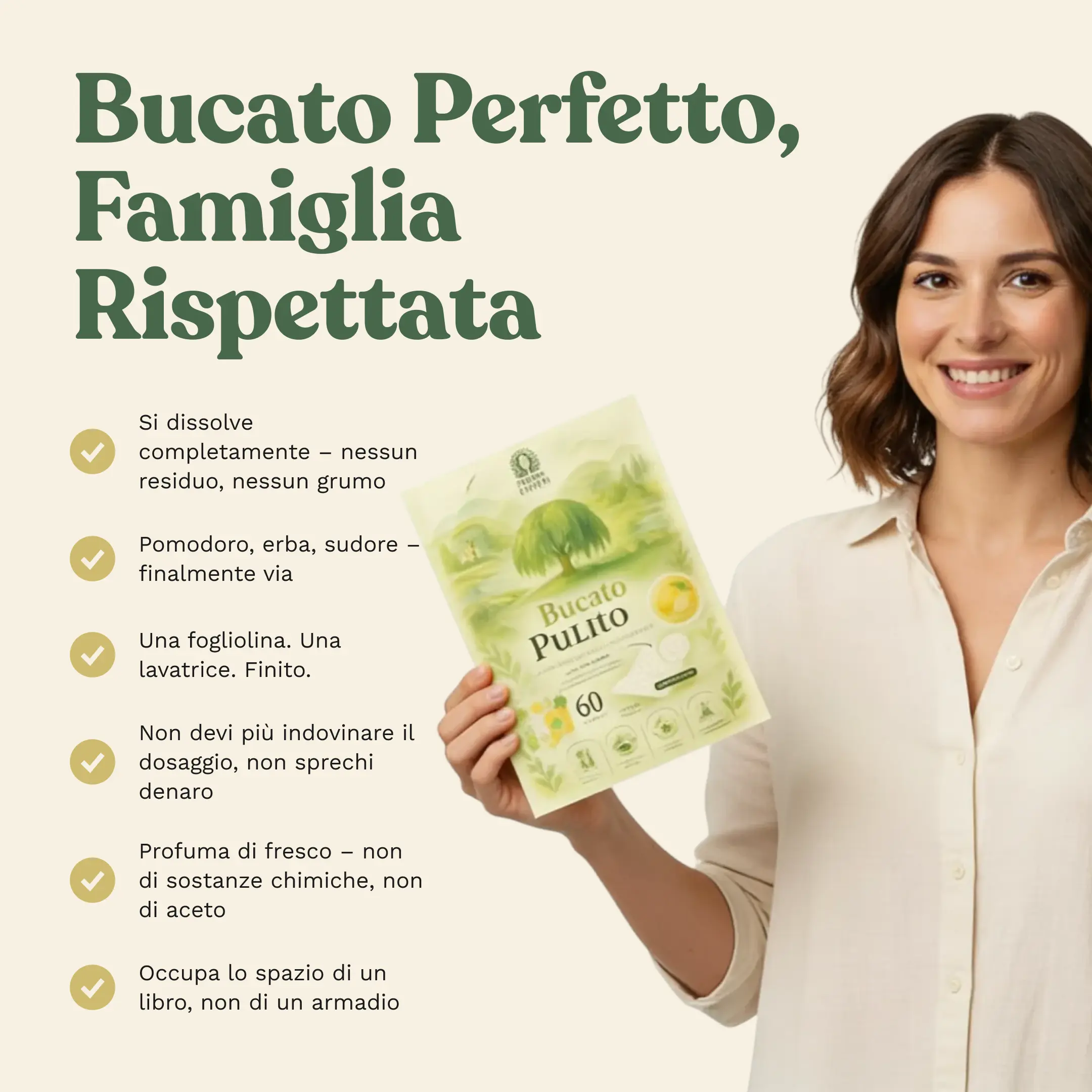 Confezione Mama Willow con fogli di detersivo