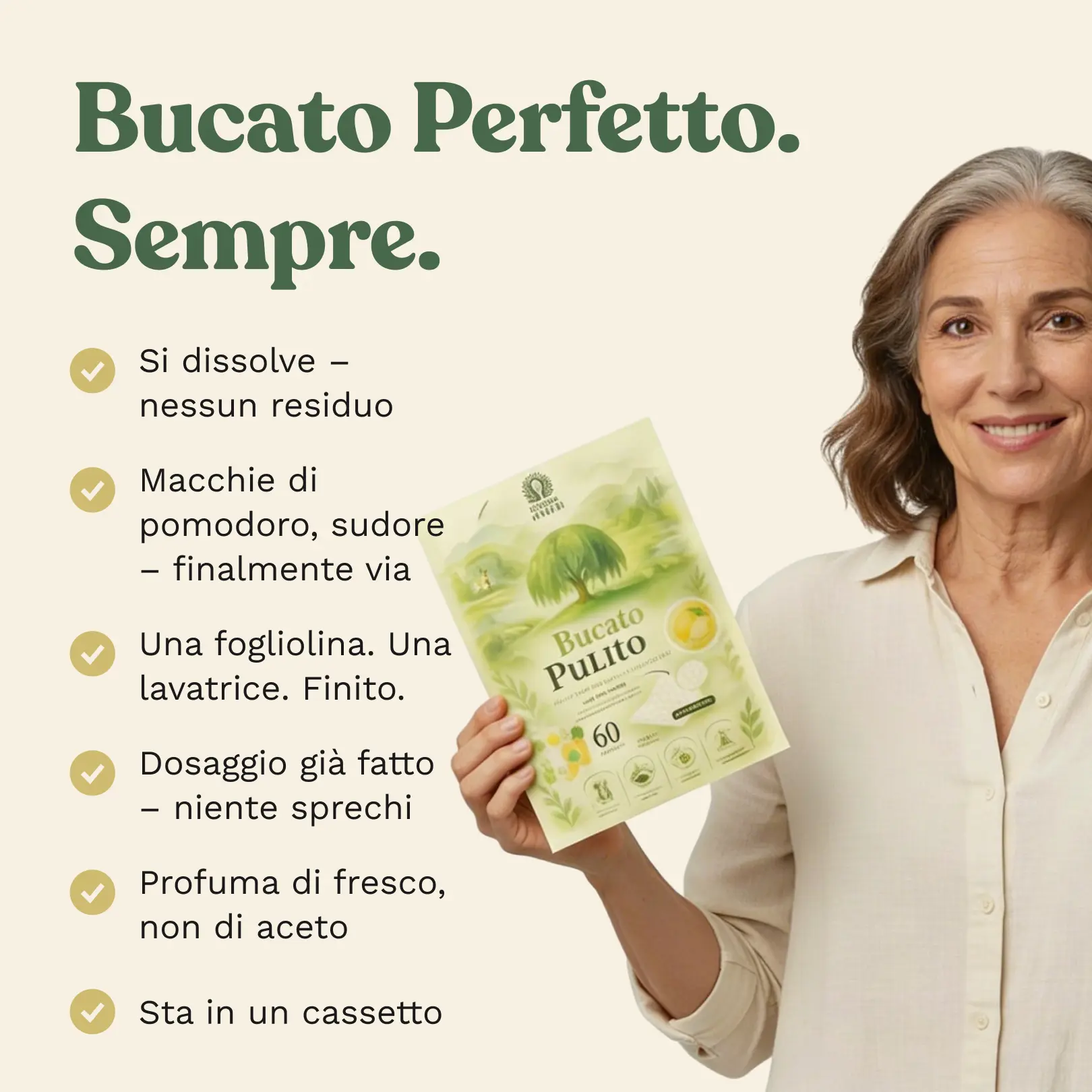 Confezione Mama Willow con fogli di detersivo