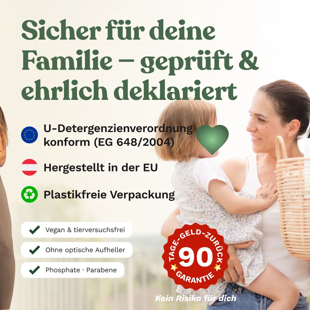 Geprüft und ehrlich deklariert — 90 Tage Geld-zurück-Garantie