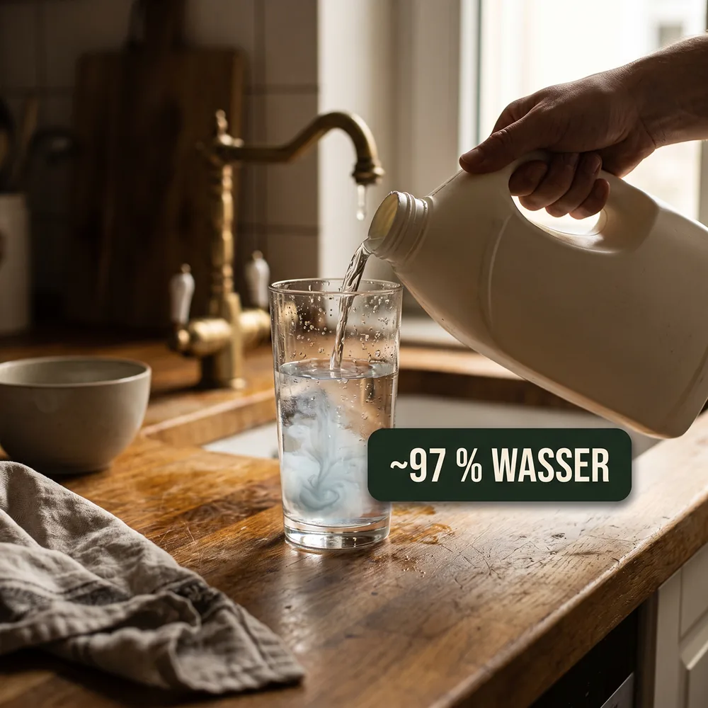 Der schwere Kanister — zum Großteil Wasser (die Wasser-Steuer)